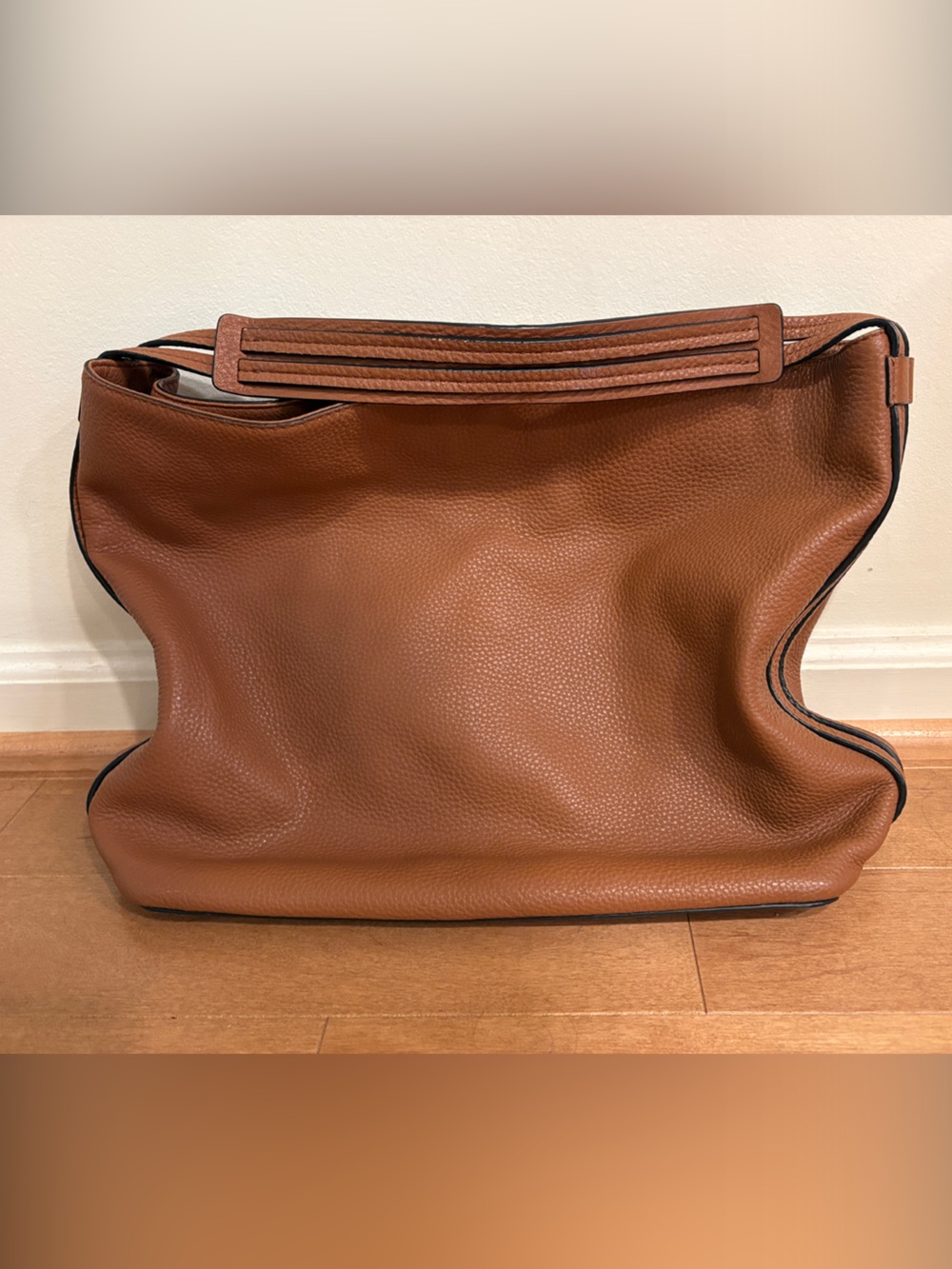Rebecca Minkoff Tan Leather Hobo Bag with Tassels